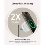 شارژر بی سیم 15 وات انکر مدل A25M3 به همراه کابل USB-C و آداپتور