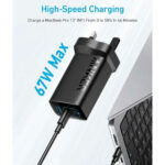 شارژر دیواری 67 وات انکر مدل A2674 - سه پین