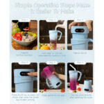 شیکر شارژی بمیدی مدل JB01 گنجایش 0.45 لیتر