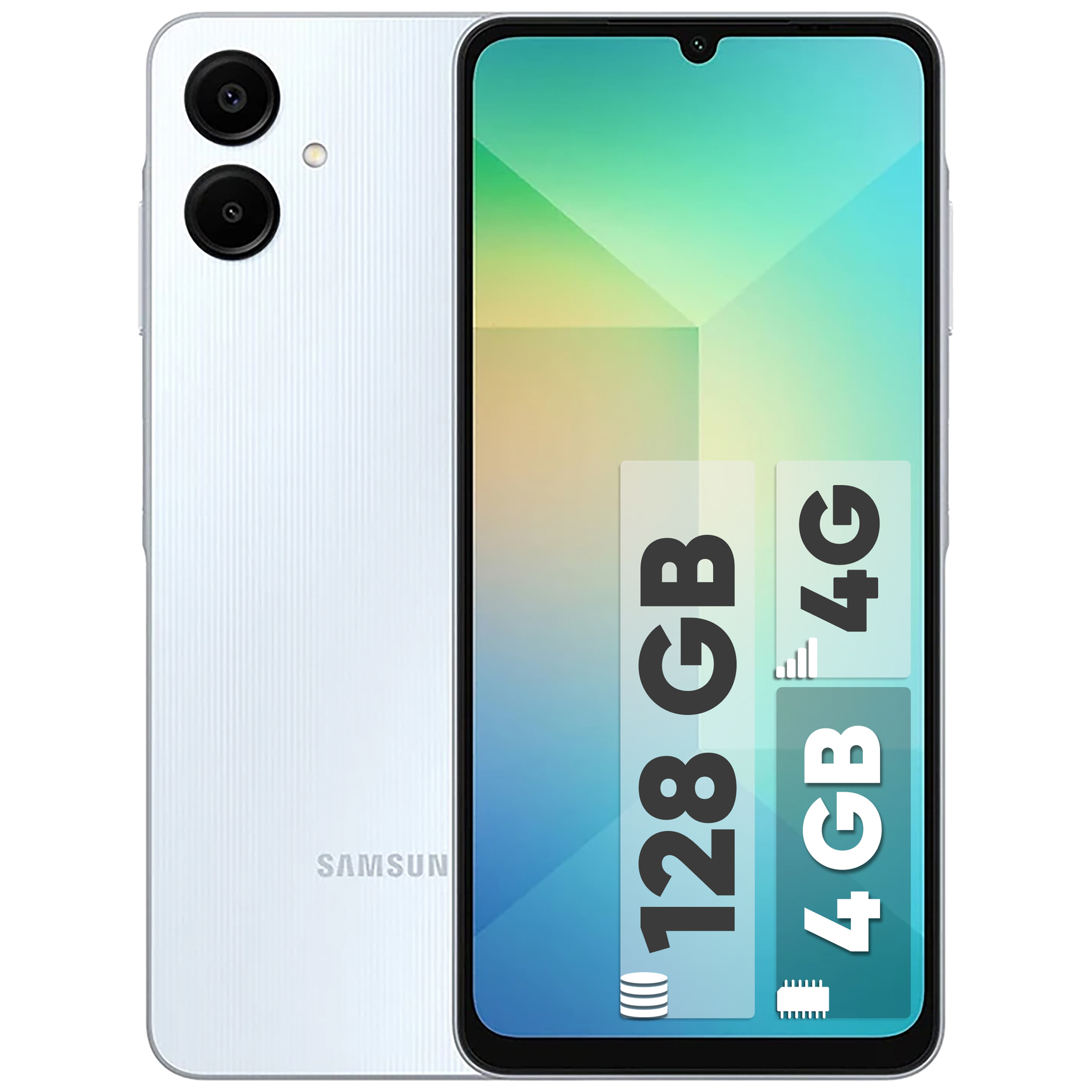 گوشی موبایل سامسونگ مدل Galaxy A06 دو سیم کارت ظرفیت 128 گیگابایت و رم 4 گیگابایت گوشی موبایل سامسونگ مدل Galaxy A06 دو سیم کارت ظرفیت 128 گیگابایت و رم 4 گیگابایت